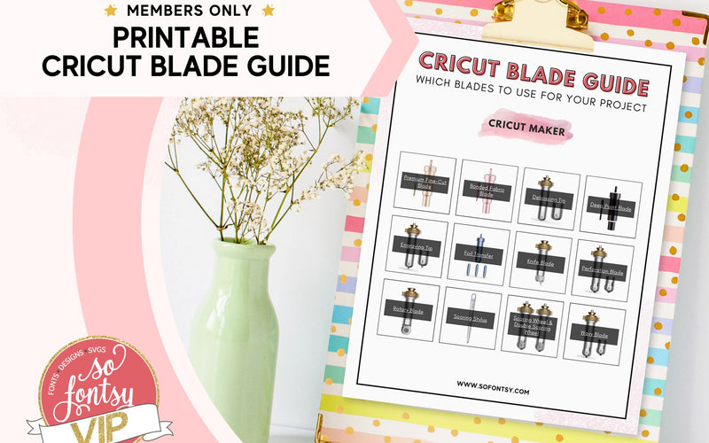 Cricut Blade Guide Printable