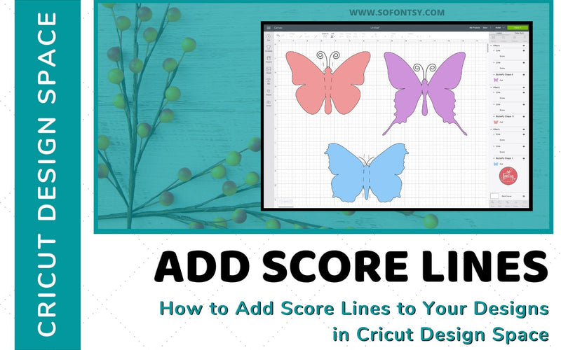 Cricut Design Space: How To Add Score Lines to Designs