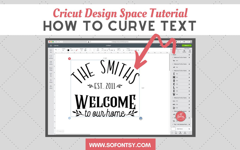 Cricut Design Space Tutorial: How To Curve Text