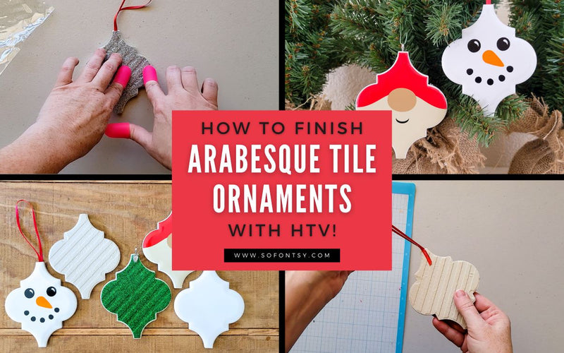 DIY Arabesque Tile Ornaments with Finished Backs