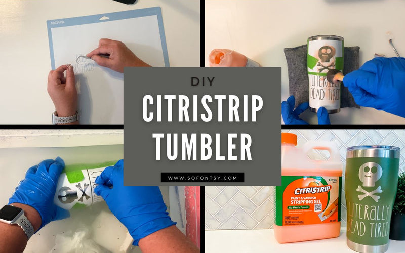 DIY CitriStrip Coffee Tumbler