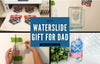 DIY Waterslide paper Glass Can | Great gift for Dad