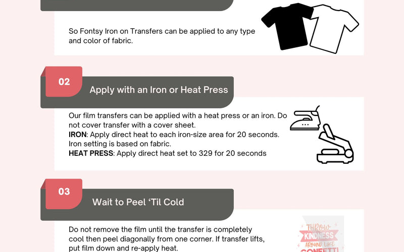 DTF Transfer Instructions