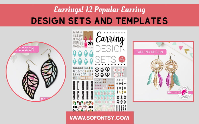 Earrings! 12 Popular Earrings Design Sets and Templates