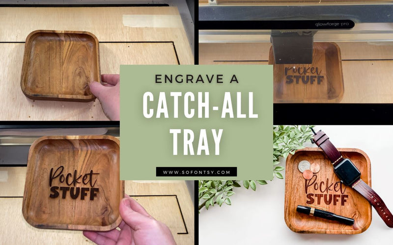 Engraved Pocket Stuff Catch-all Tray