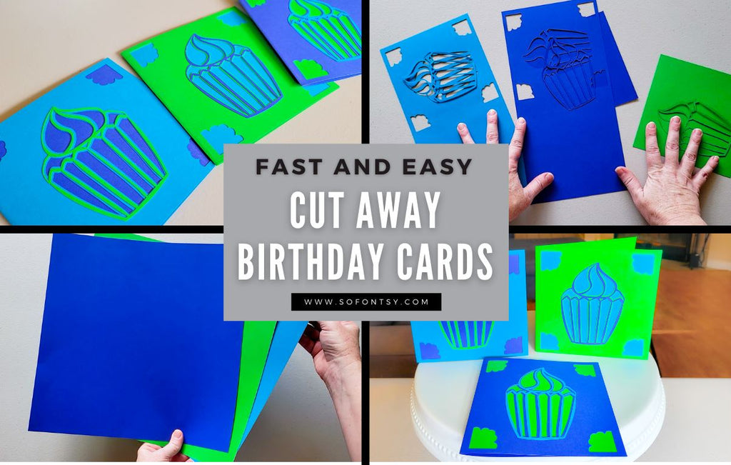 How to Make Cutaway Cards So Fontsy