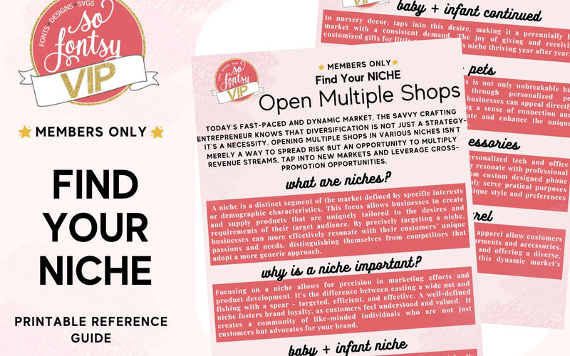 Find Your Niche | Open Multiple Shops