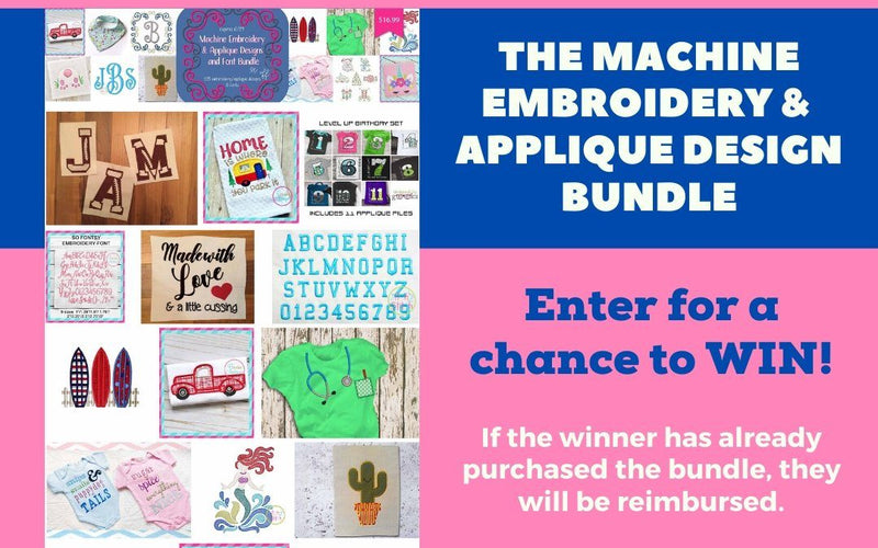 Giveaway Time: Enter to Win the Machine Embroidery & Applique Designs Bundle