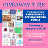 Giveaway Time: Enter to Win the Machine Embroidery & Applique Designs Bundle