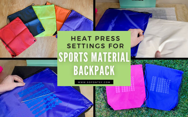 Heat Press Settings for Sports Material Bag