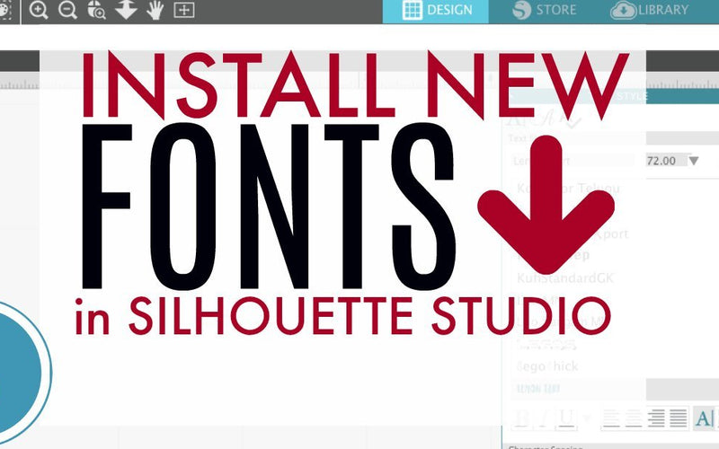 How Do I Load New Fonts into Silhouette Studio?