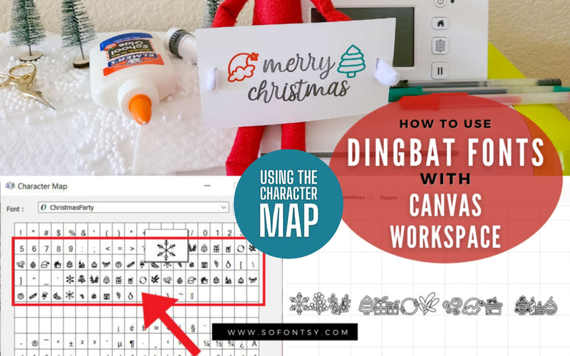 How to Access Dingbat Fonts in Brother CanvasWorkspace Using the Character Map