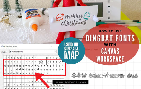 How to Access Dingbat Fonts in Brother CanvasWorkspace Using the Character Map