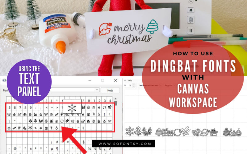 How to Access Dingbat Fonts in Brother CanvasWorkspace Using the Text Panel