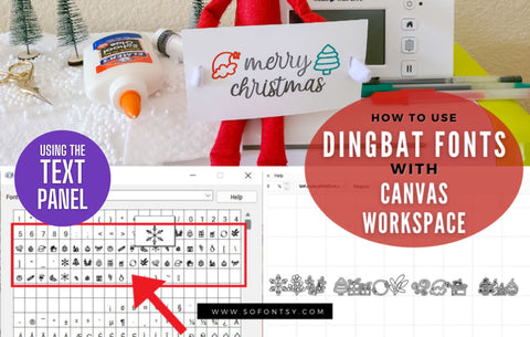 How to Access Dingbat Fonts in Brother CanvasWorkspace Using the Text Panel