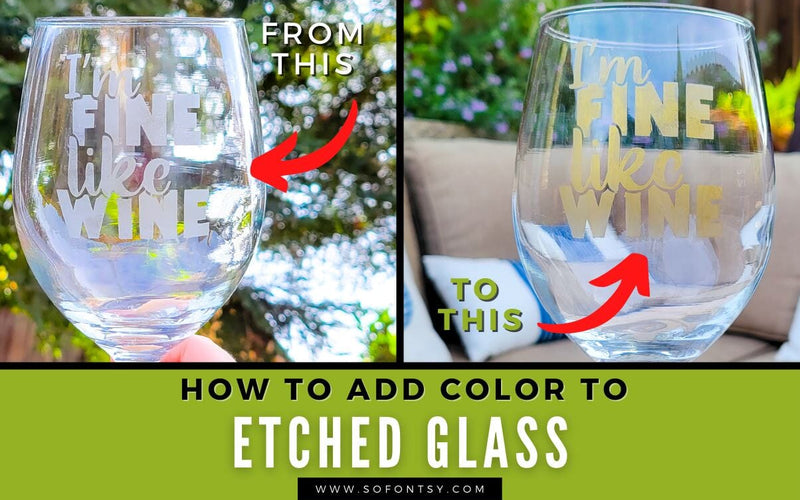 How to Add Color to Etched Glass
