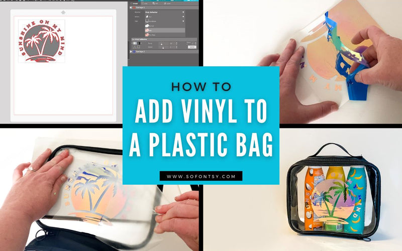 How to add vinyl to a plastic PVC bag | Great Travel Idea