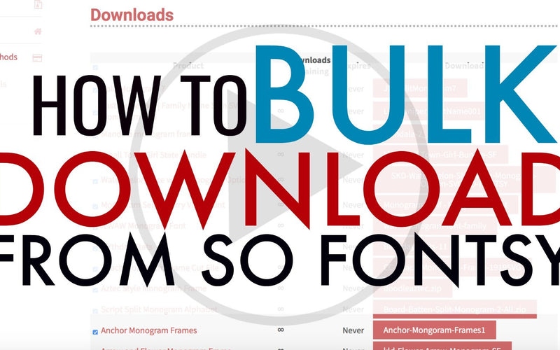 How to Bulk Download So Fontsy Fonts and Designs