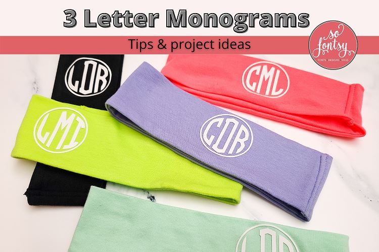 How to create 3 Letter Monograms (Video)