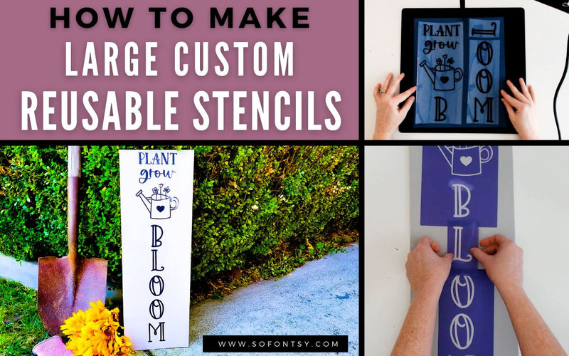 How to create a large stencil for vertical porch signs with IkonArt