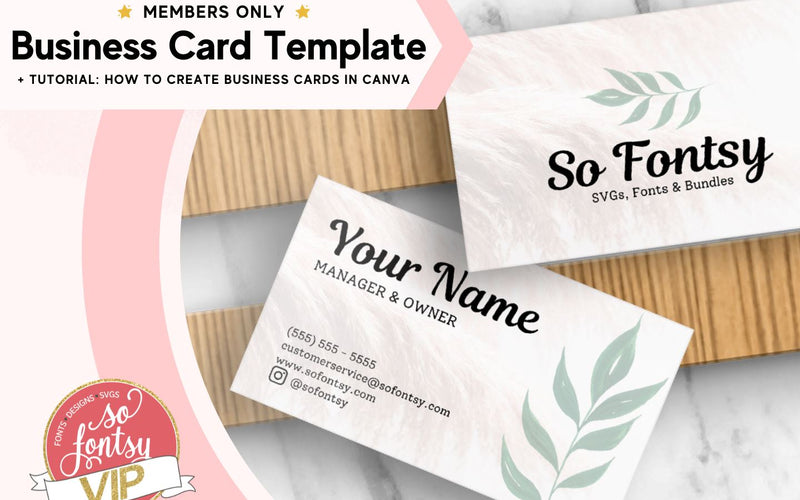 How to Create Business Cards in Canva + Free Template