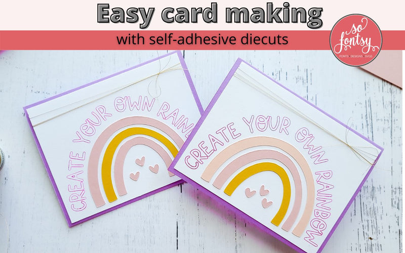 How to Create Your Own Self-Adhesive Diecuts for cardmaking and paper crafts (Video)