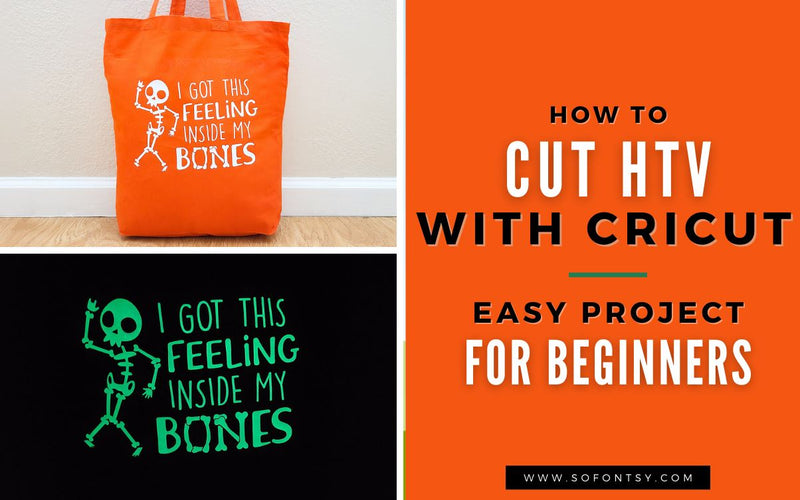 How to Cut HTV with Cricut: Easy HTV Project for Beginners