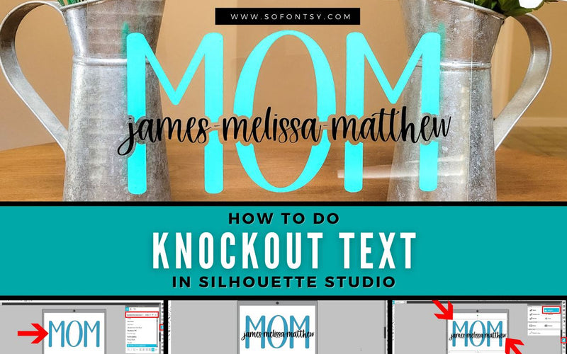How to Do Knockout Text in Silhouette Studio