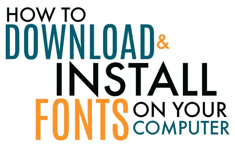 How to Download and Install Fonts from So Fontsy onto Your Computer