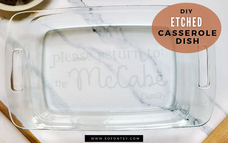How to Etch Glass with a Stencil