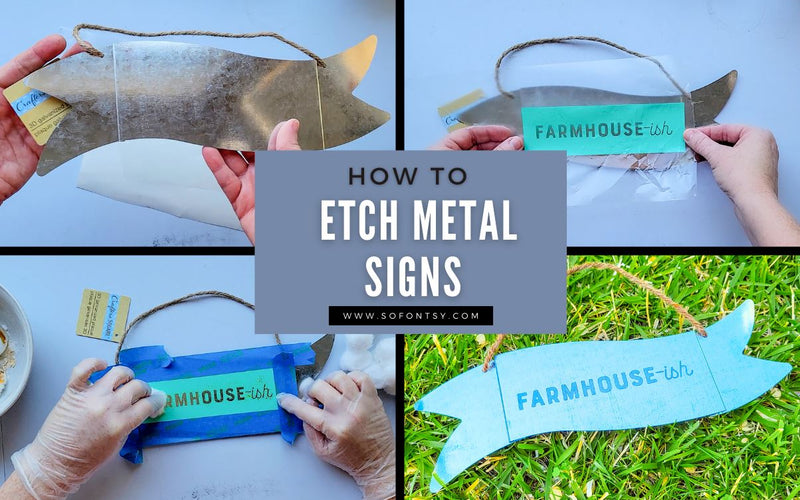 How to Etch Metal with Vinyl Stencils