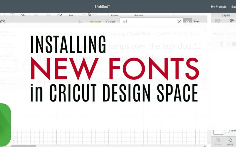 How to Install New Fonts in Cricut Design Space