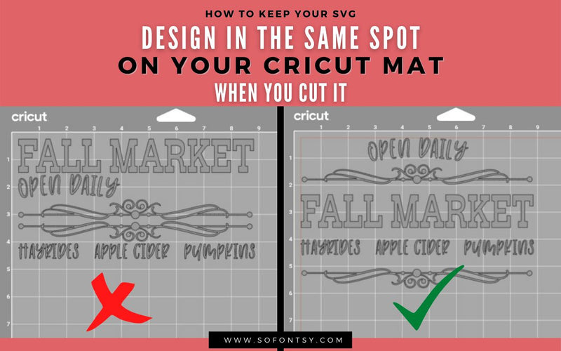 How to Keep Your Design in the Same Spot on Your Cricut Mat When You Cut It