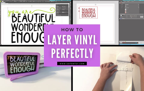How To Layer Two Colors of Vinyl: Line Them Up Perfectly Every Time