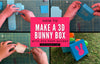 How to make a 3d Paper Bunny Box with a Puff Vinyl Accent