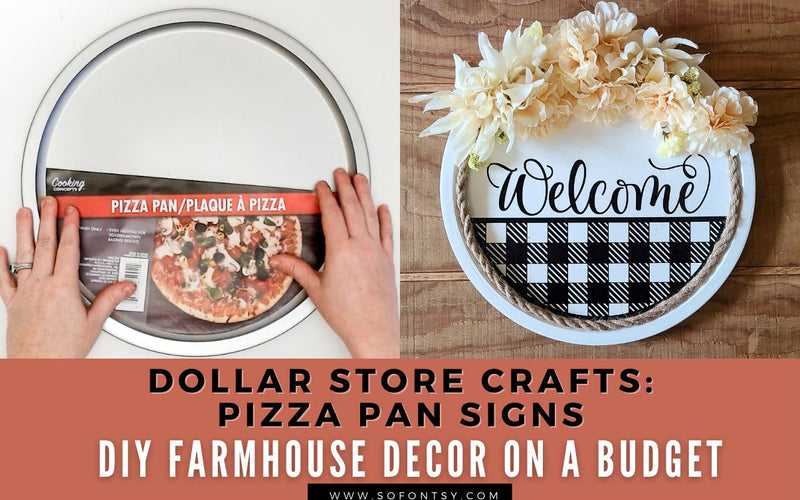 How to Make a Pizza Pan Welcome Sign