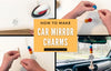 How to make car Mirror Charms | Using HTV on Wood