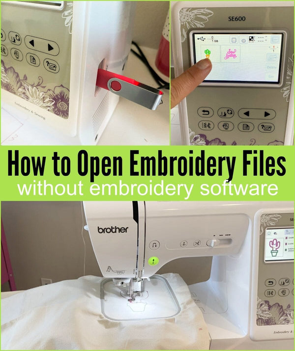 How to Open Embroidery Files on an Embroidery Machine
