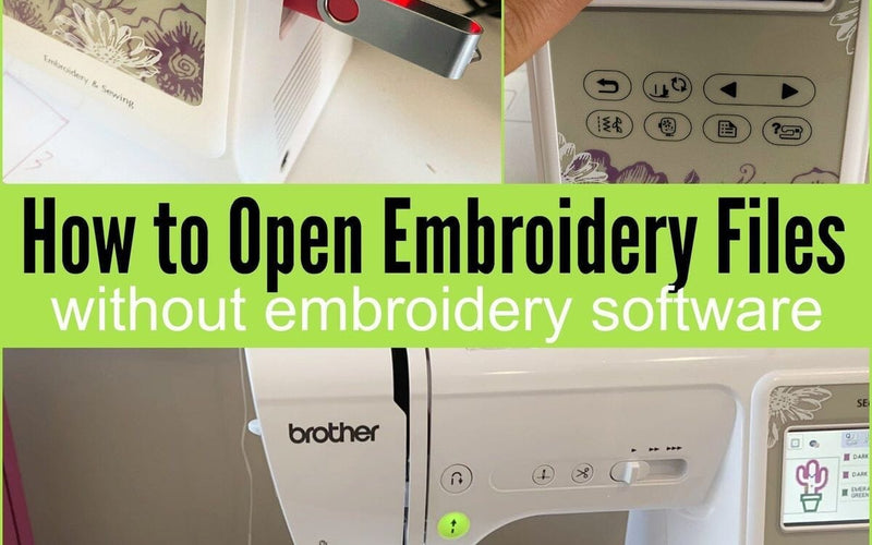 How to Open Embroidery Files on an Embroidery Machine