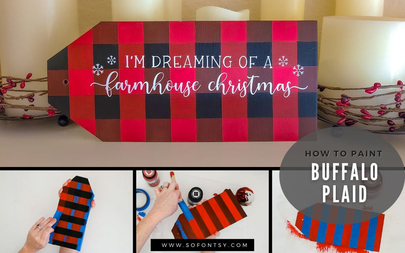 How to Paint Buffalo Plaid