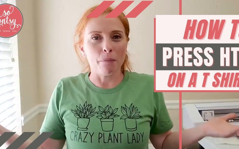 How to Press HTV on a T Shirt with a Heat Press