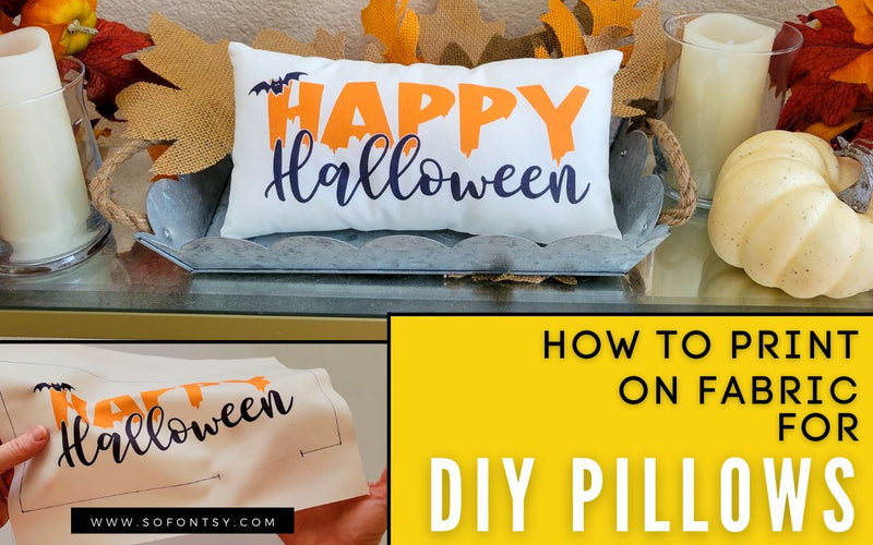 How to Print on Fabric and DIY Pillows
