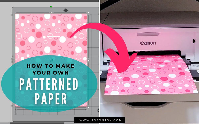 How to Print Your Own Patterned Paper using Digital Patterns