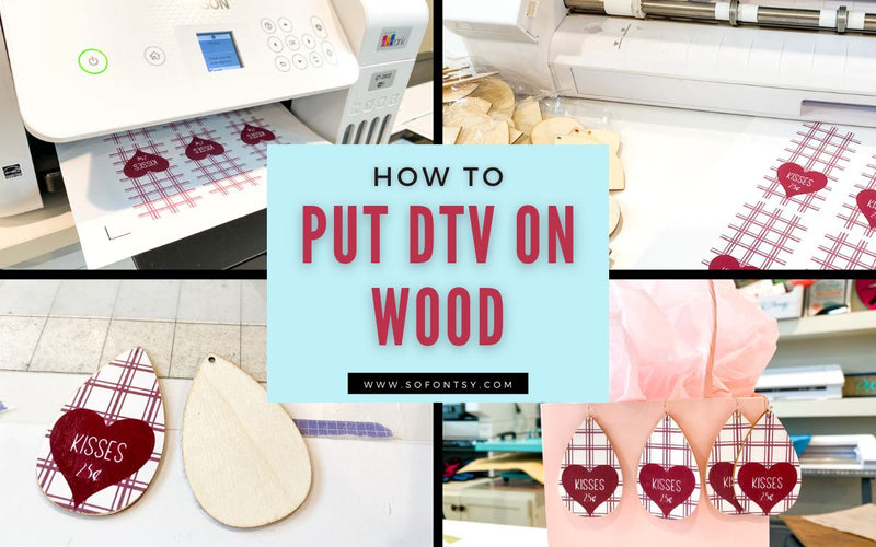 How to Put Easy Color DTV on Wood Earrings