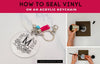 How to Seal Vinyl on an Acrylic Keychain with UV Resin