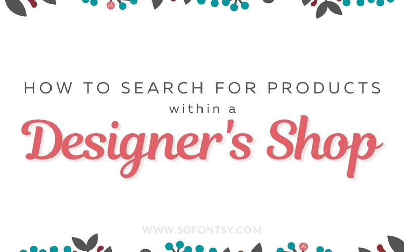 How to Search Within a Designer's Shop