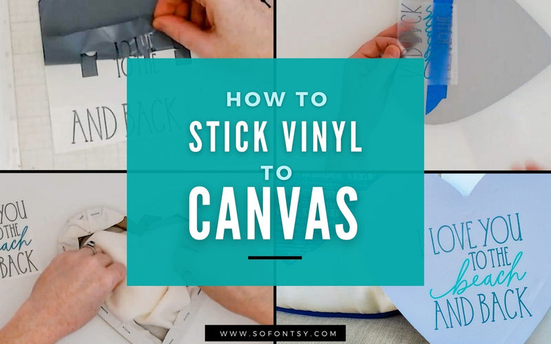 How to Stick Vinyl on Canvas