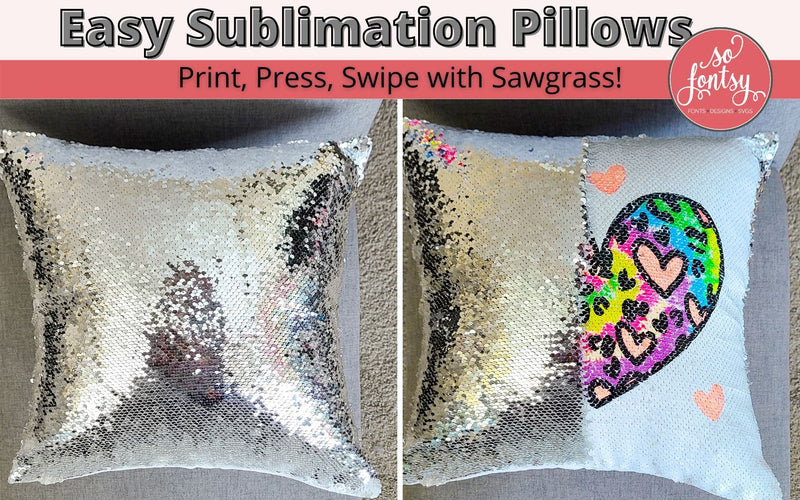 How to Sublimate on Sequin Pillows (Video)