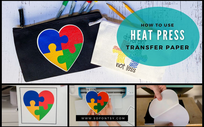 How to Use Heat Press Transfer Paper with Dark and Light Materials