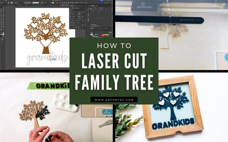 Laser Cut Family Tree